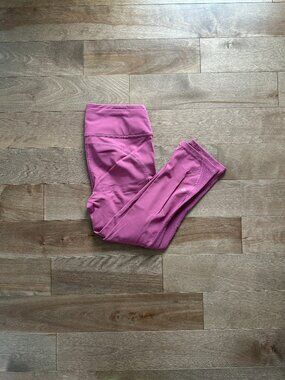 Lululemon Ready To Race Crop *21" in Moss Rose